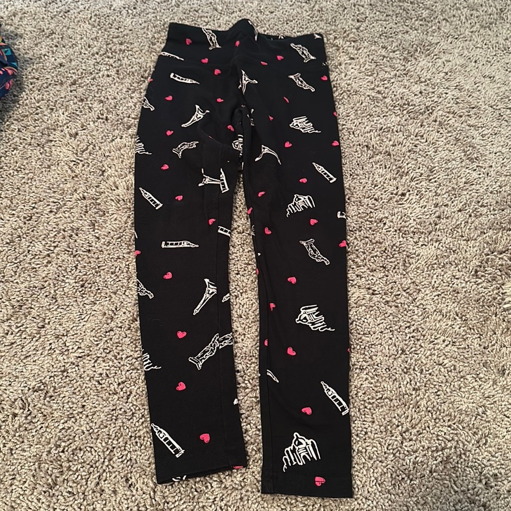 Justice Eiffel Tower leggings size 6/7 justice